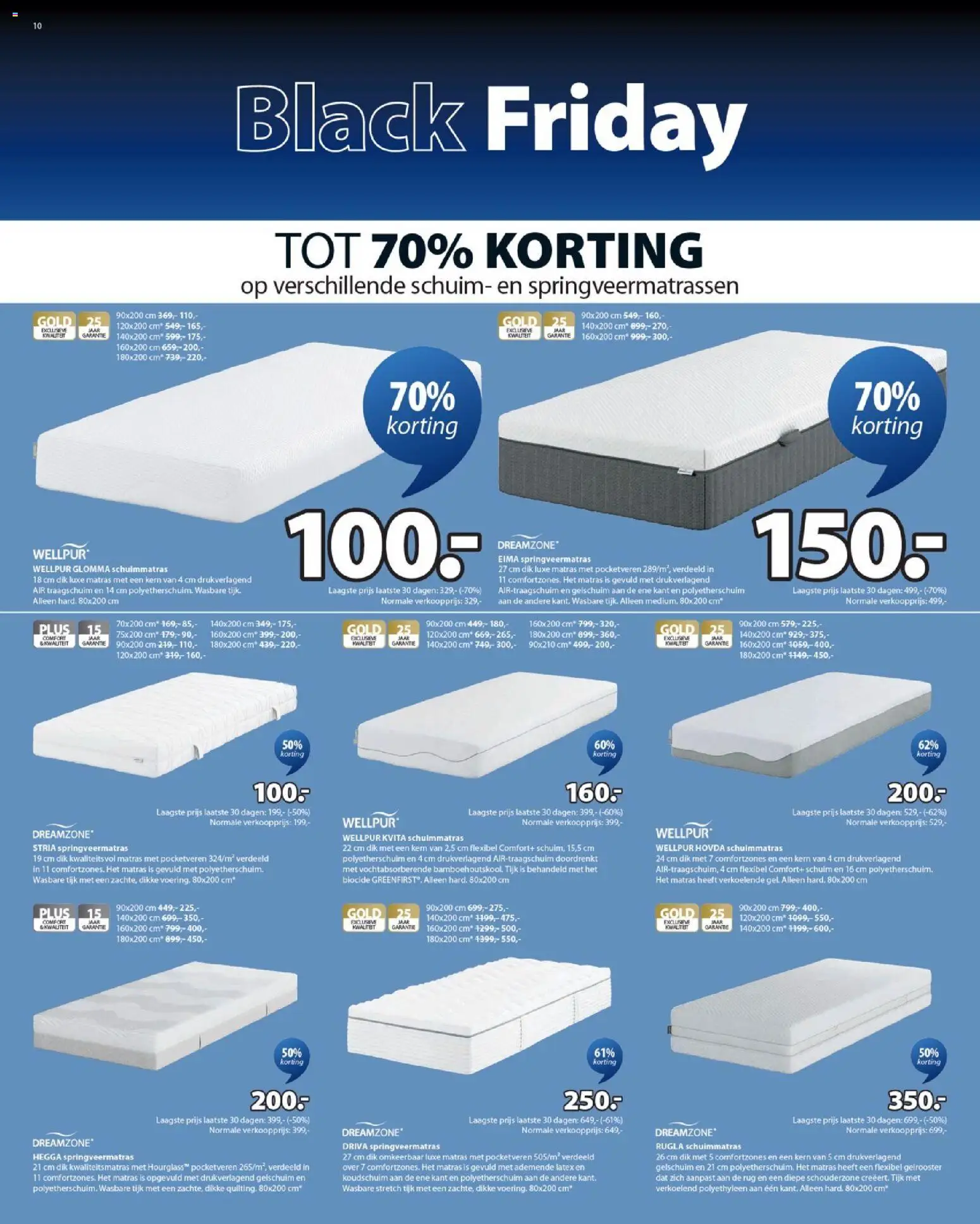 {H1} | Pagina: 10 | Producten: Matras