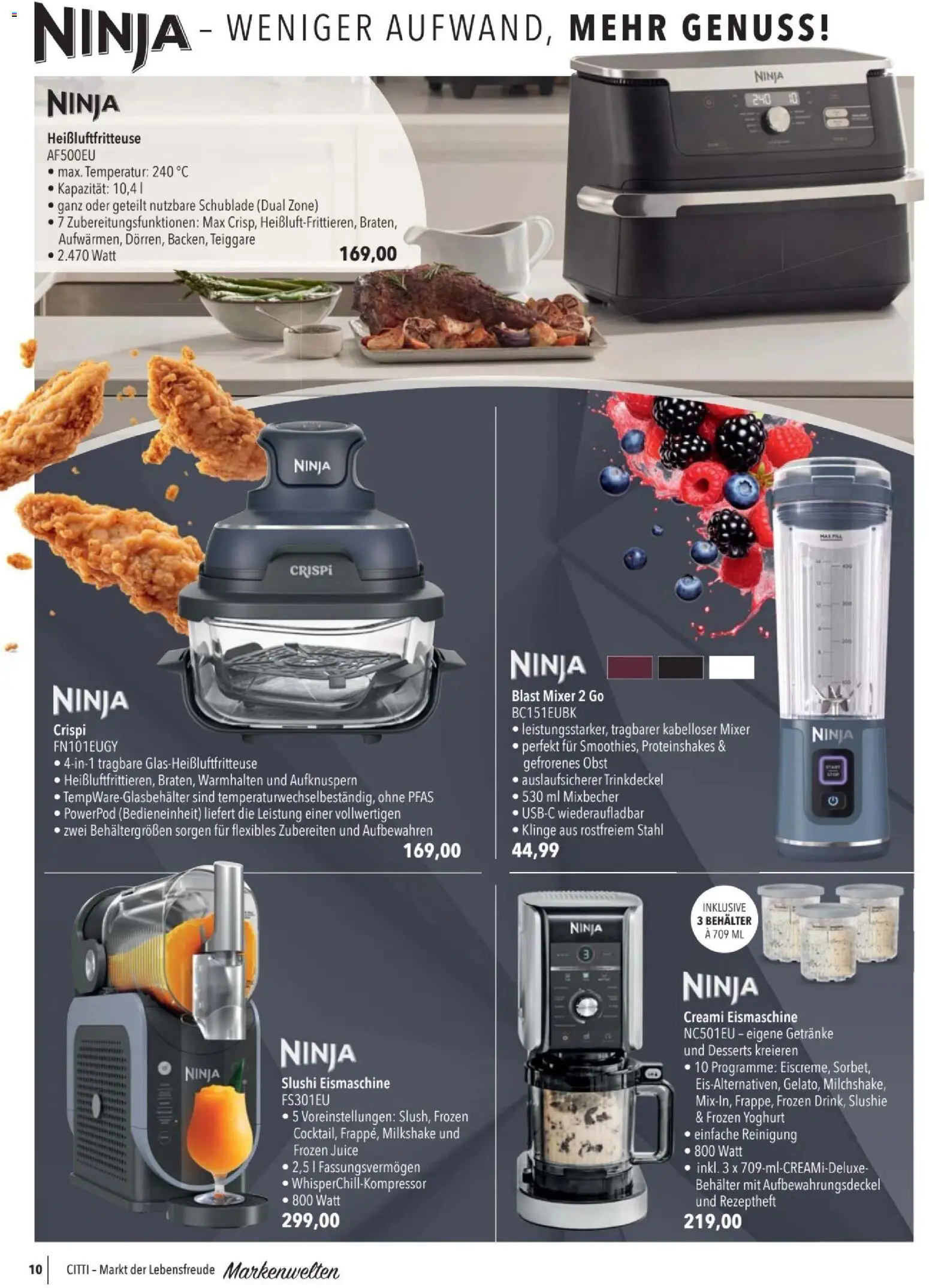 CITTI tilbudsavis – gyldig fra 25.02.2026 | Side: 10 | Produkter: Yoghurt, Juice, Milkshake, Mixer