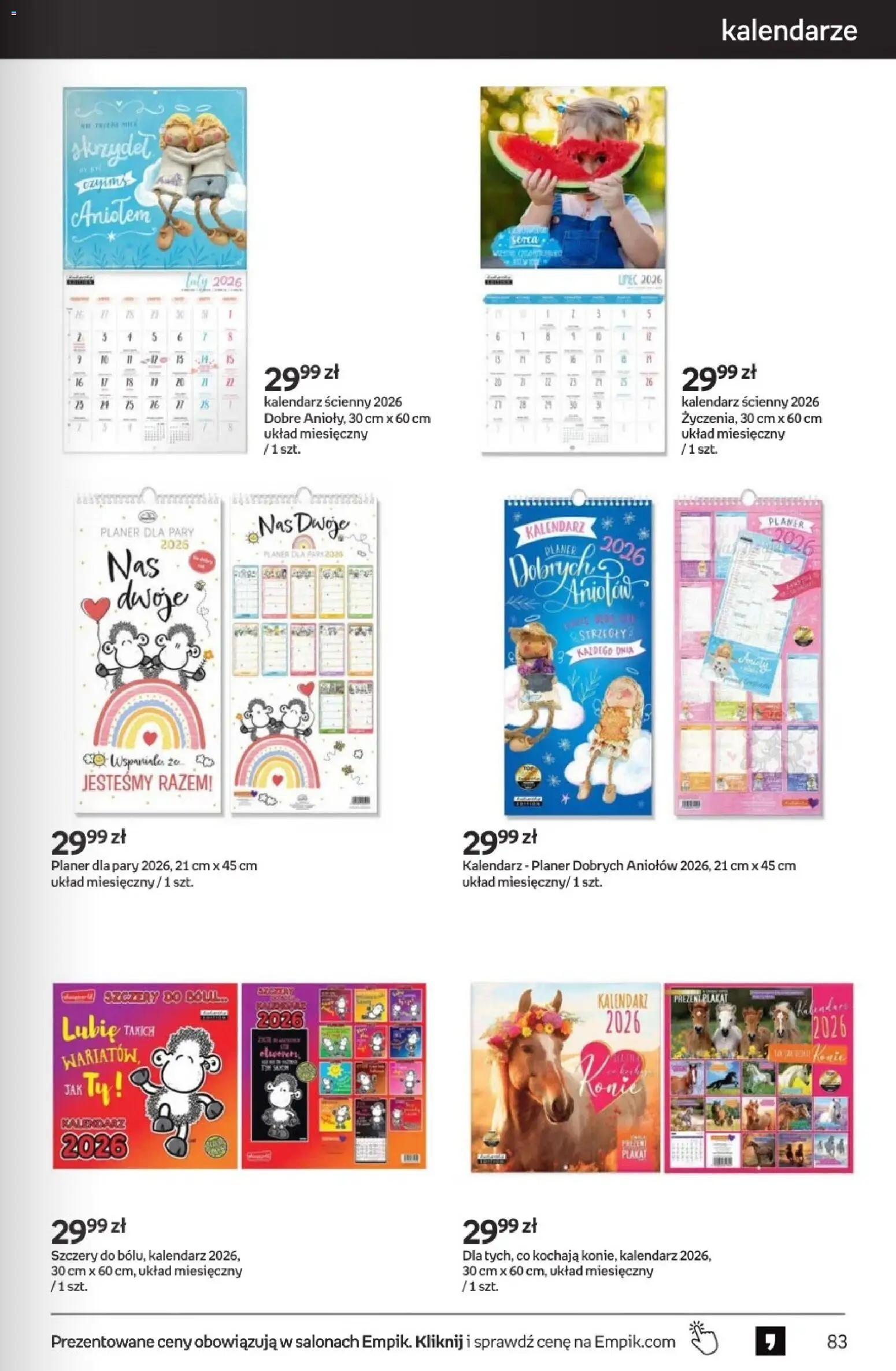 Empik promocje - Tom kultury Zabawki od 11.02.2026 | Strona: 25 | Produkty: Kalendarz