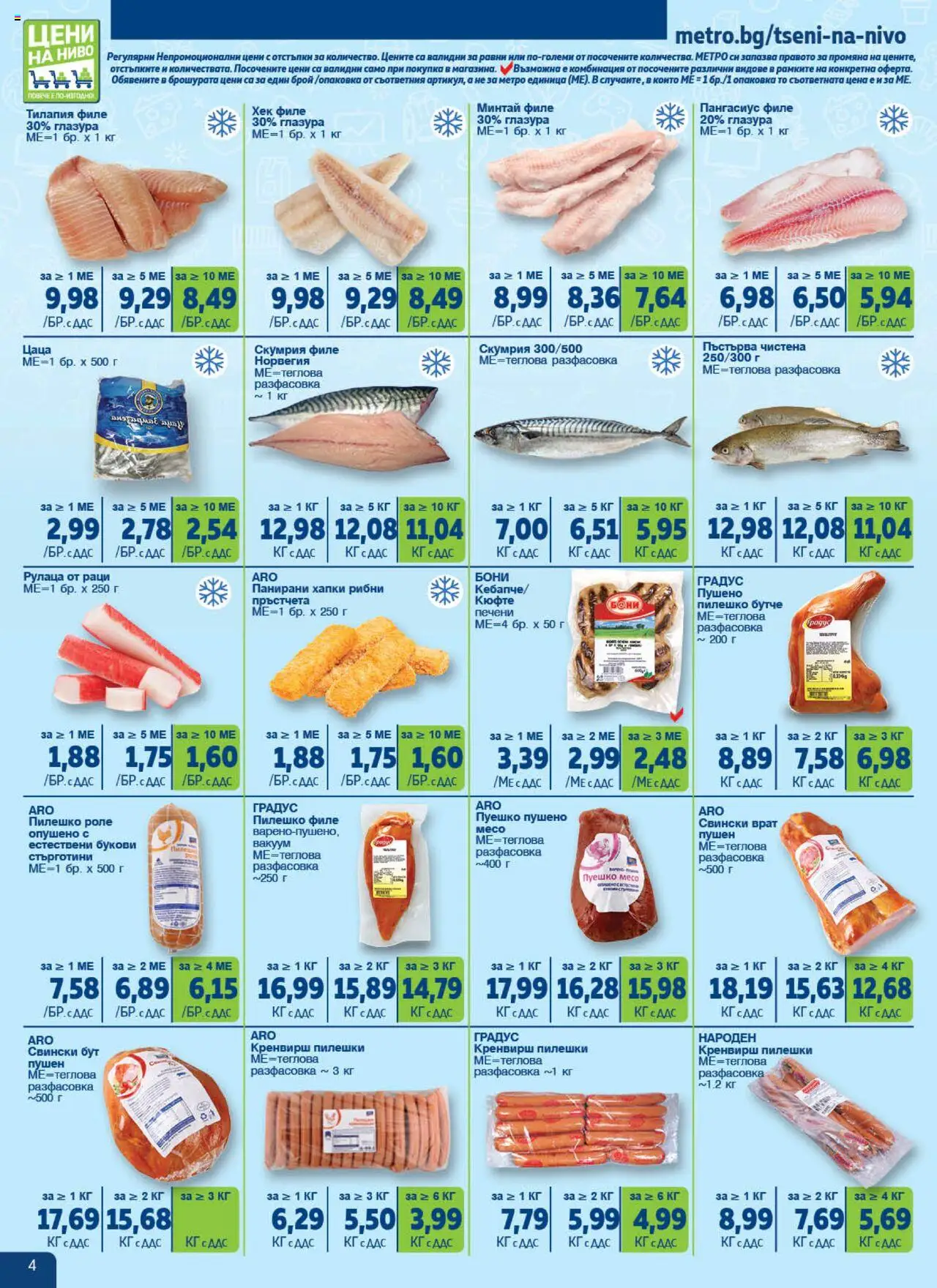  | Страница: 4 | Продукти: Мляко за тяло, Грижи за брадата, Рулца от раци, Масичка за кафе