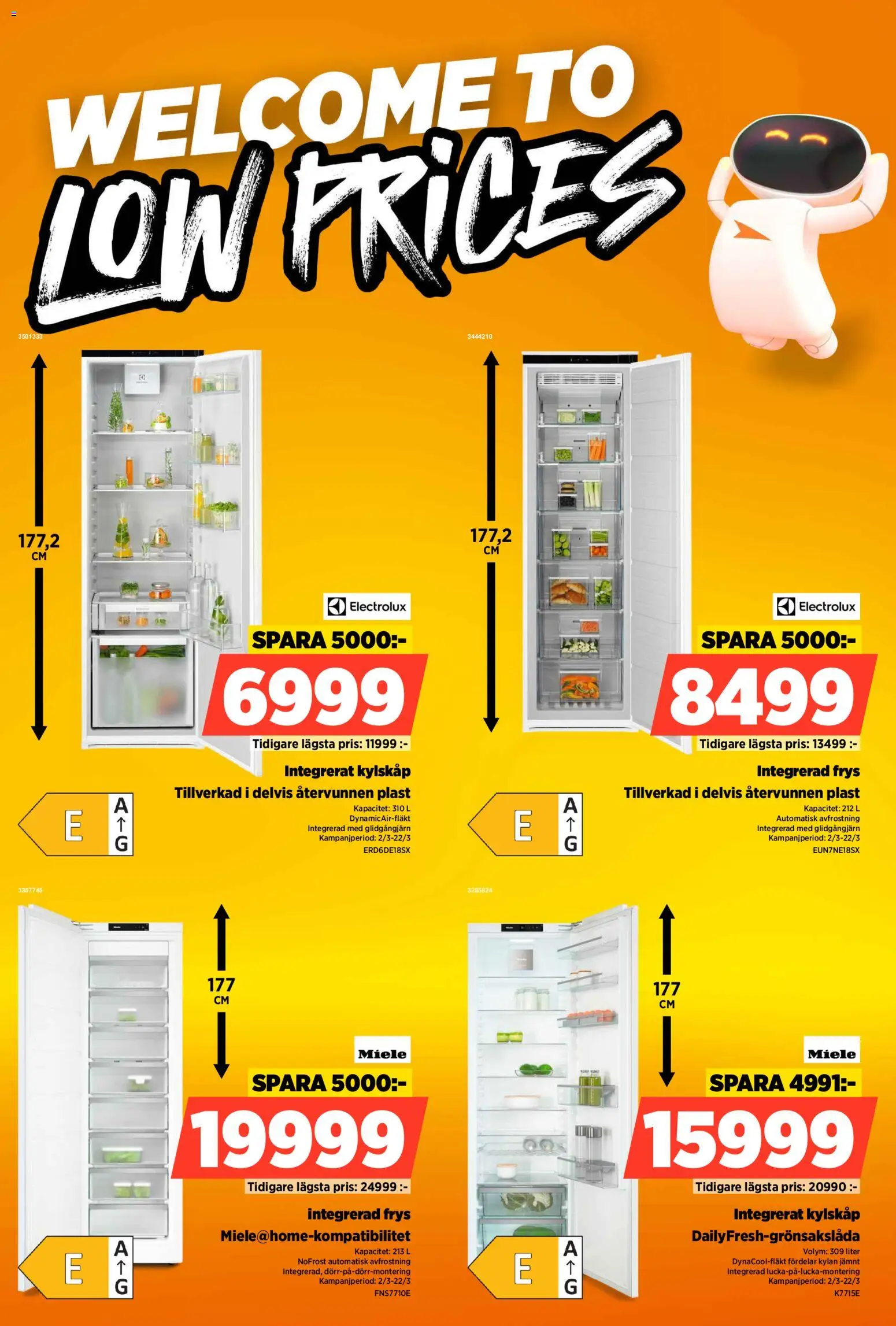 Power reklamblad aktuell från 09.03.2026 | Sida: 57 | Produkter: Kylskåp, Frys