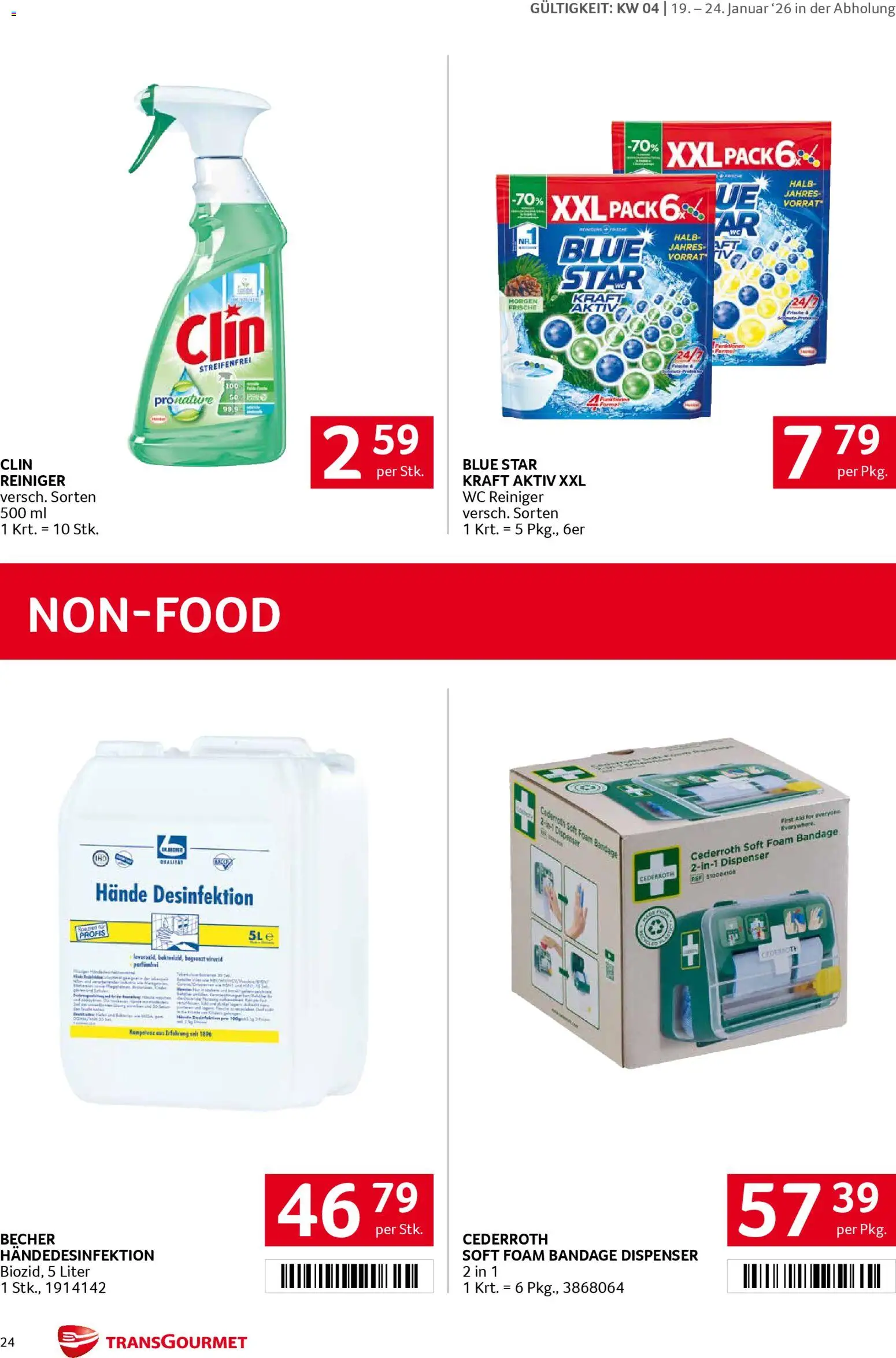 Transgourmet Flugblatt gültig ab 19.01.2026 | Seite: 24