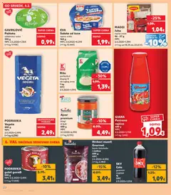 Kaufland HR Akciós újság - amely érvényes a következő dátumtól: 04.02.2026 | Oldal: 22 | Termékek: Ajvár, Cola, Maggi, Saláta