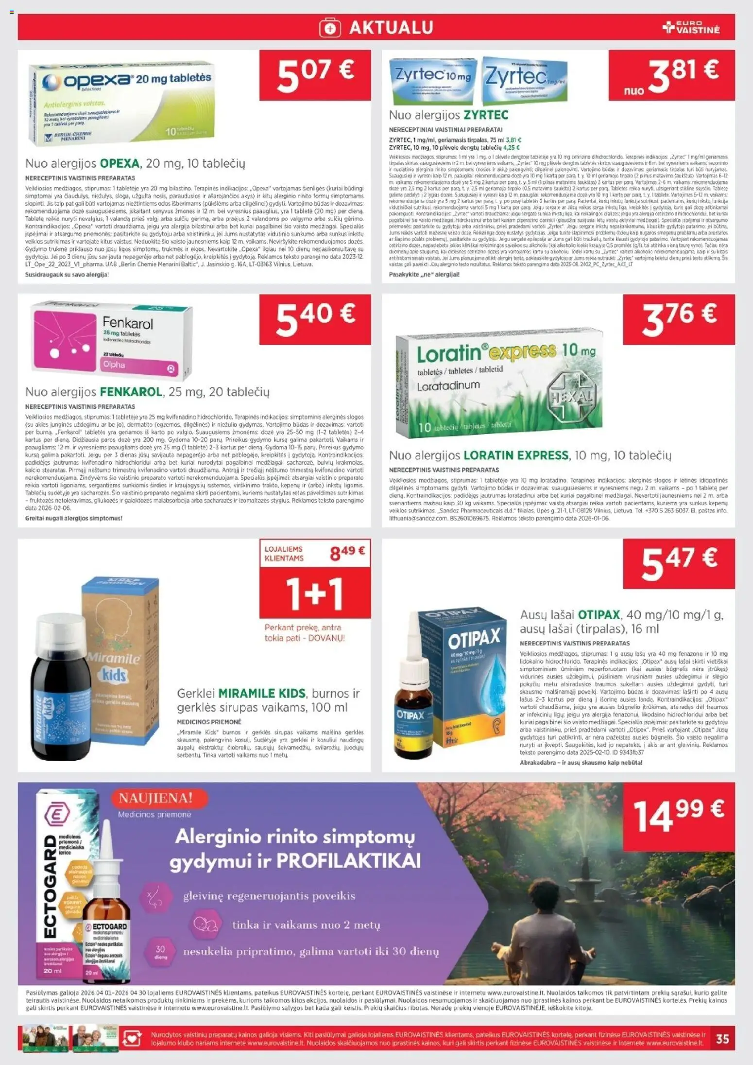 EUROVAISTINĖ akcijos nuo 31.03.2026 | Puslapis: 35