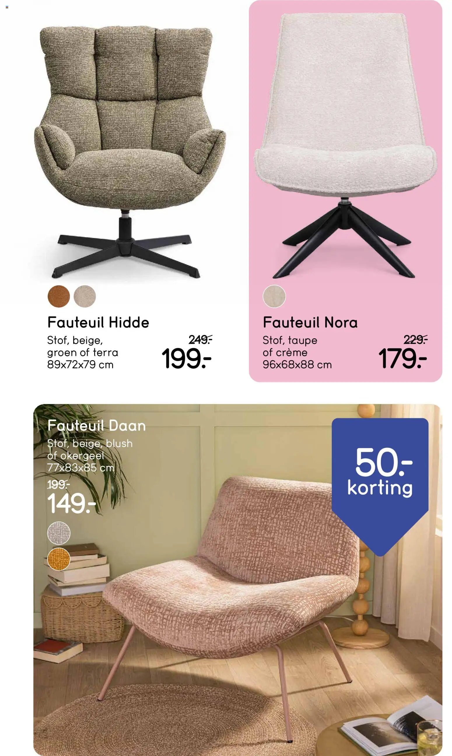 {H1} | Pagina: 19 | Producten: Fauteuil, Blush, Crème