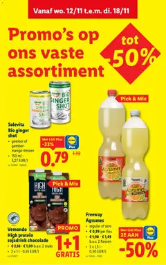 Vemondo High protein sojadrink chocolade, High protein sojadrink chocolade, 2 x 1 l - Voorbeeld van een folder van Lidl, geldig van 12.11.2025 | Pagina: 14