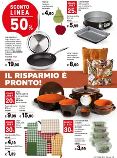 Anteprima del volantino Iper Casa catalogo valido a partire dal 13.10.2025 | Pagina: 11 | Prodotti: Tortiera, Contenitore, Forno, Grembiule