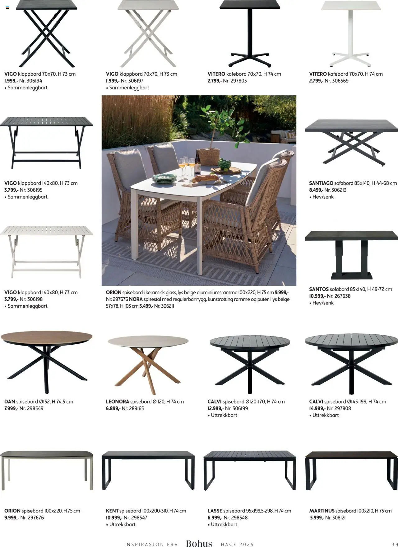  | Side: 39 | Produkter: Spisebord, Spisestol, Lys