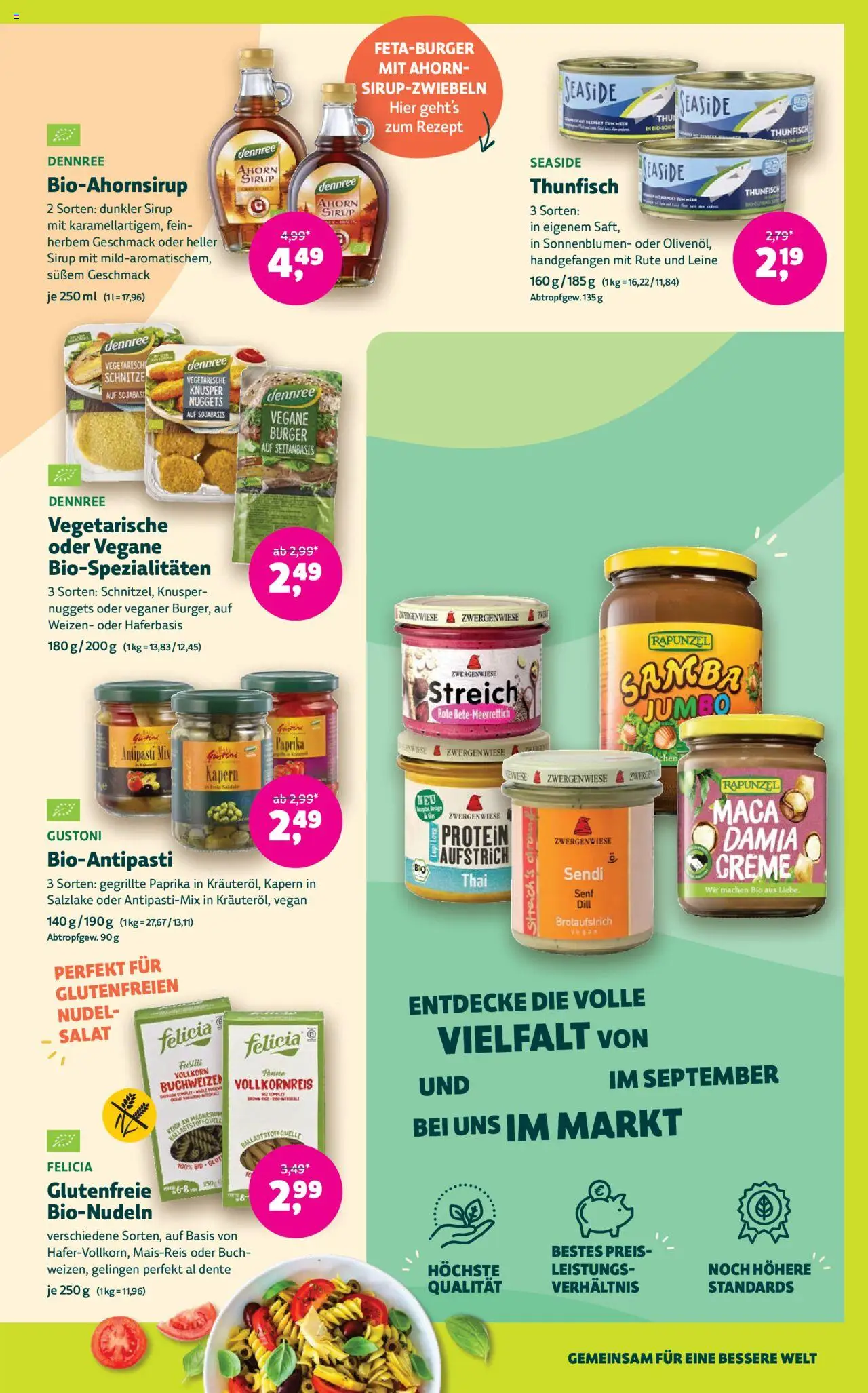 Denns BioMarkt Angebote gültig ab 27.08.2025 | Seite: 7 | Produkte: Salat, Dill, Creme