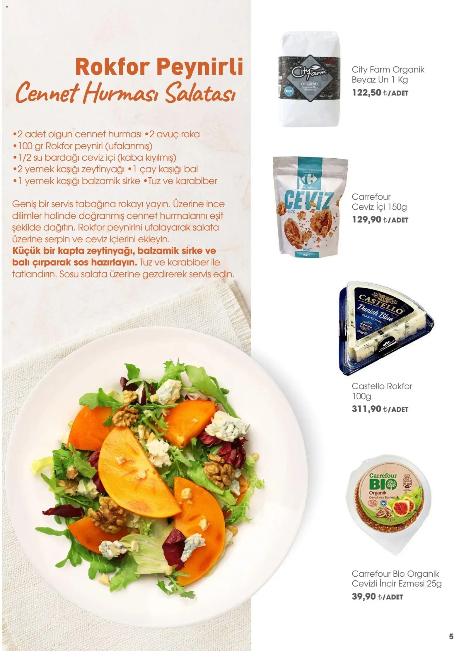 CarrefourSA Katalog Gurme  - 01.02.2026 tarihinden itibaren geçerlidir | Sayfa: 5 | Ürünler: Roka, Sirke, Sos, Ceviz