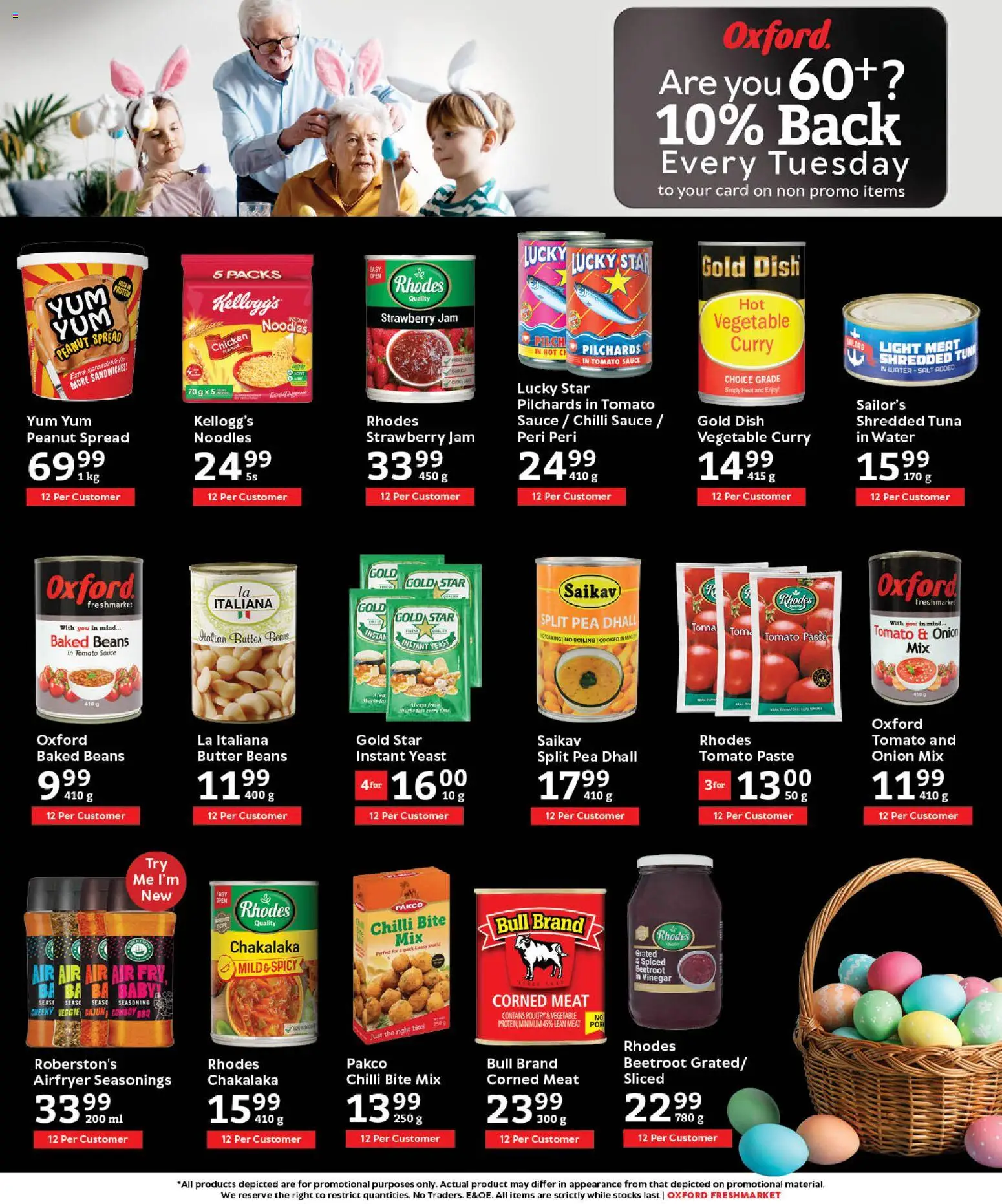 New Oxford Freshmarket catalogue – valid from 11.03.2026 | Page: 9 | Products: Corned meat, Butter, Limpiador íntimo, Salt