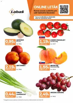 Labaš ovocie a zelenina - náhľad platný od 14.08.2025