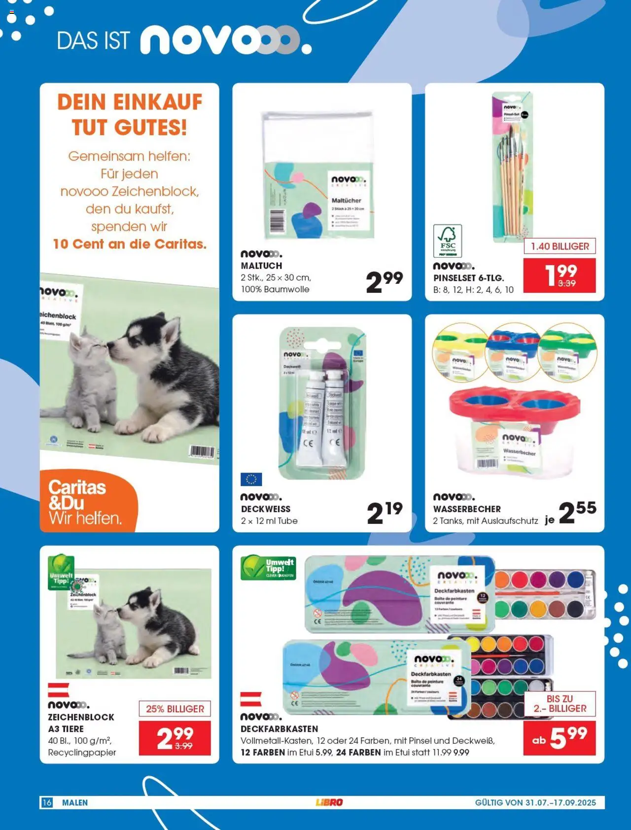 Libro Schulkatalog gültig ab 31.07.2025 | Seite: 16 | Produkte: Pinsel