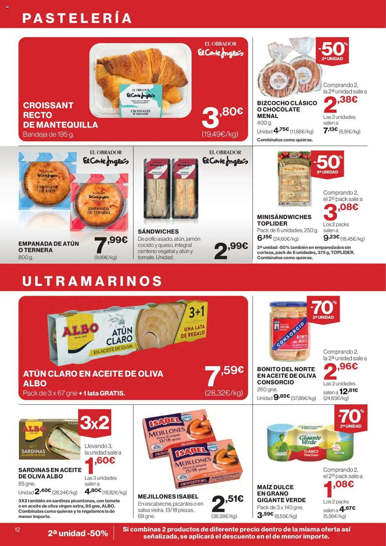 Supercor - Folleto │ válido desde el 19.06.2025 | Página: 12 | Productos: Croissant, Aceite de oliva, Συσκευή ροής, Bandeja
