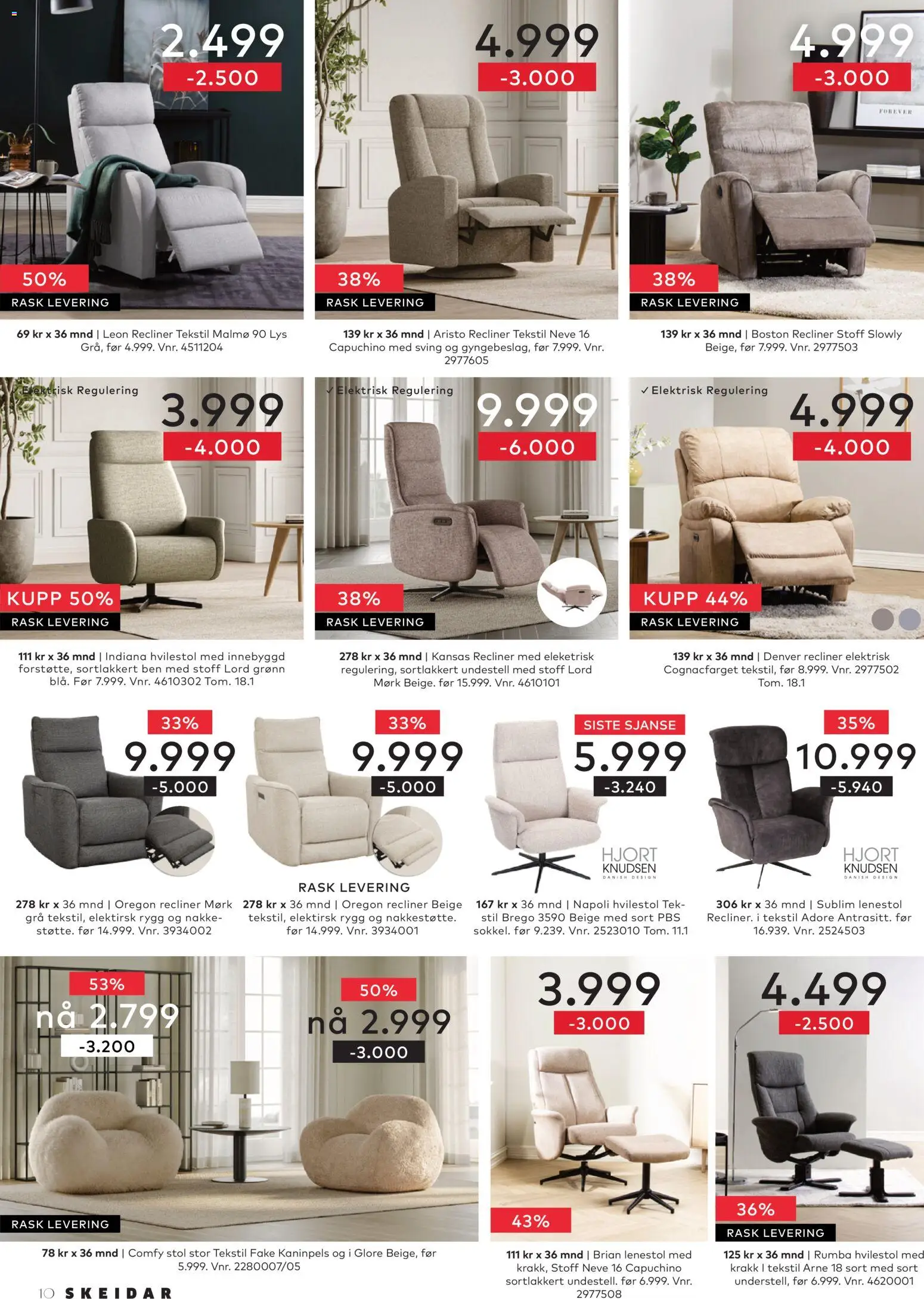 {H1} | Side: 10 | Produkter: Krakk, Lys, Lenestol, Stol