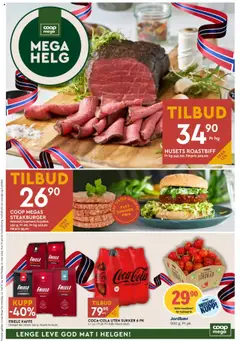 Forhåndsvisning av Coop Mega Helg gyldig fra 15.05.2025