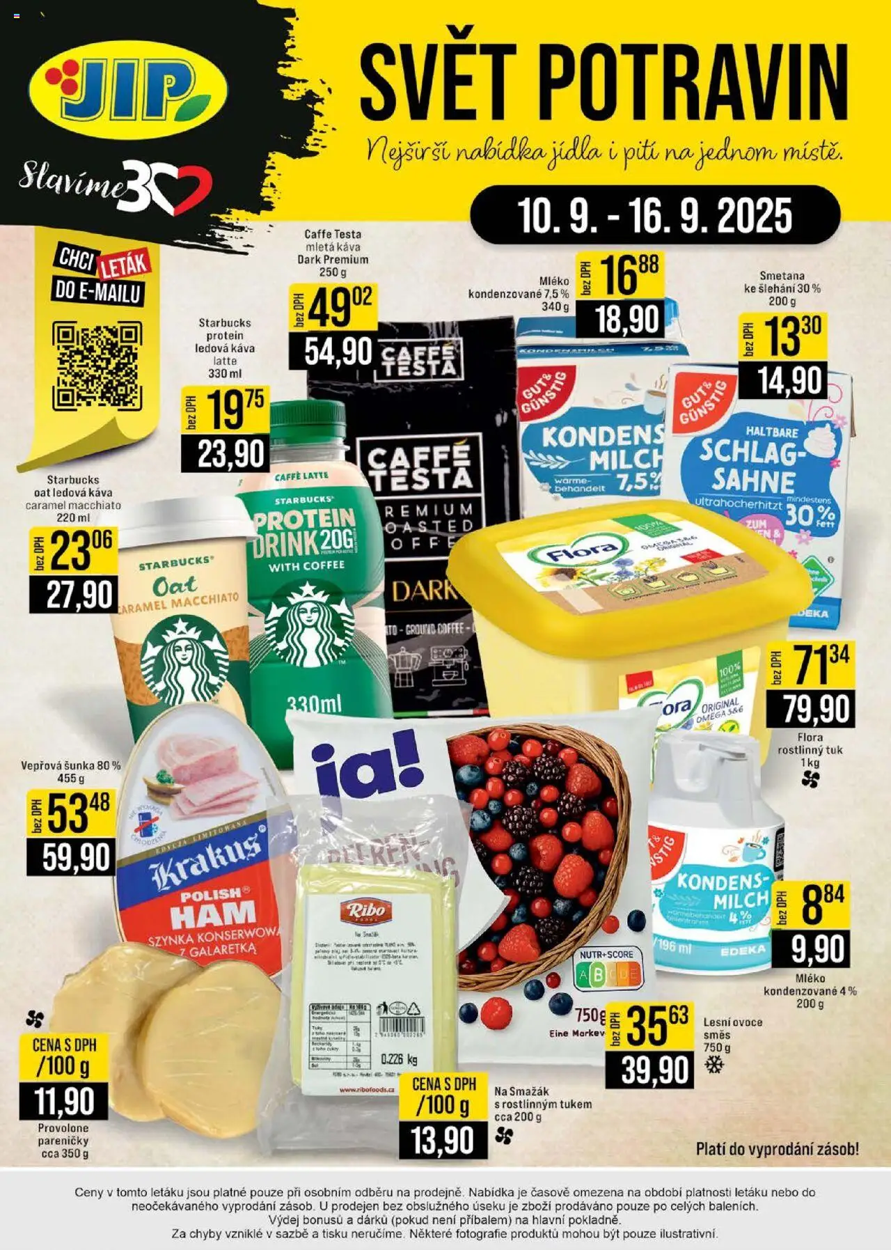 Jip leták - Cash & Carry od 10.09.2025 | Strana: 24 | Produkty: Starbucks, Káva, Šunka, Smetana