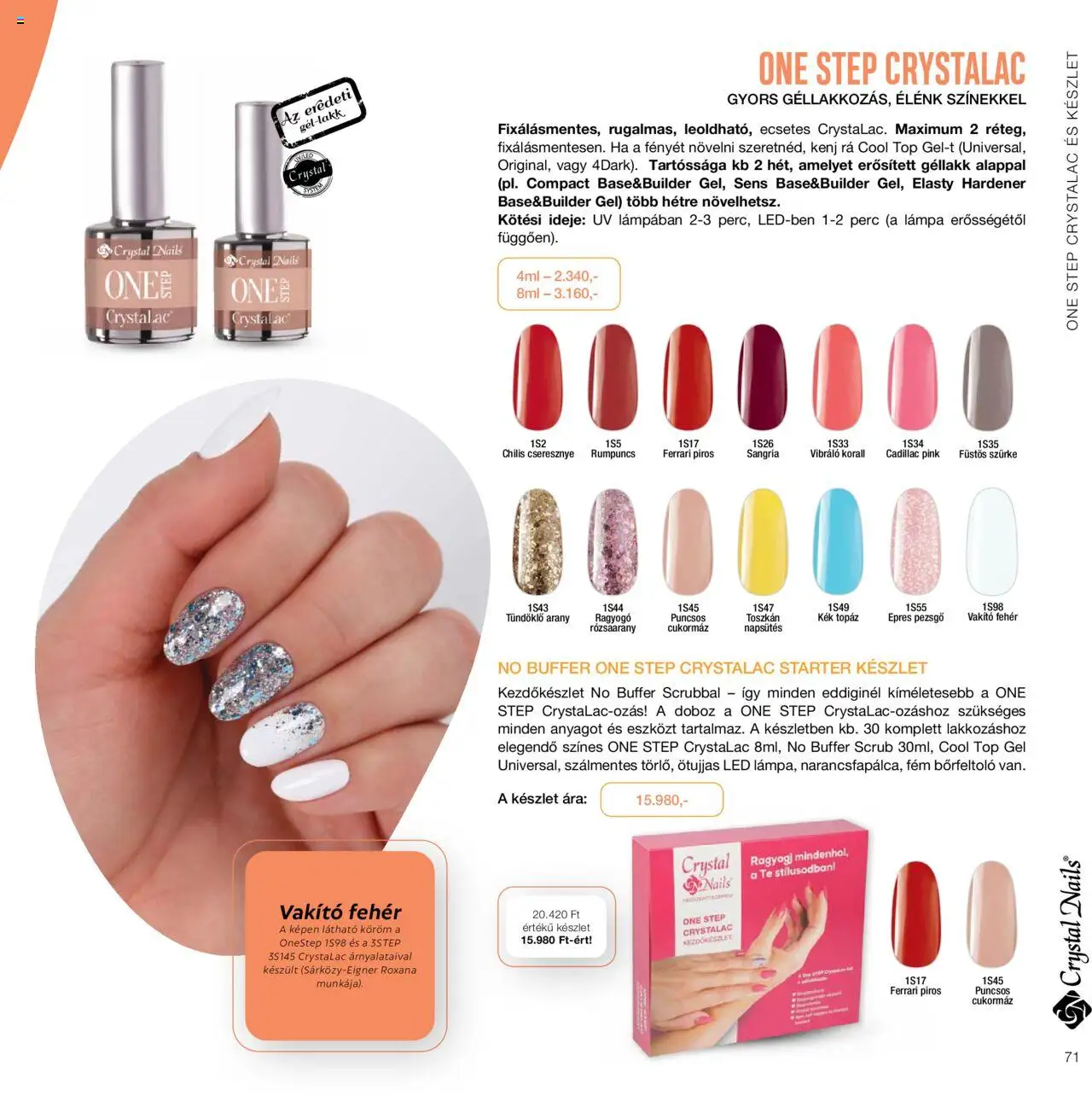 Crystal Nails akciós ujság - amely érvényes a következő dátumtól: 01.01.2024 | Oldal: 71 | Termékek: Sangria, Cseresznye, Pezsgő, Doboz