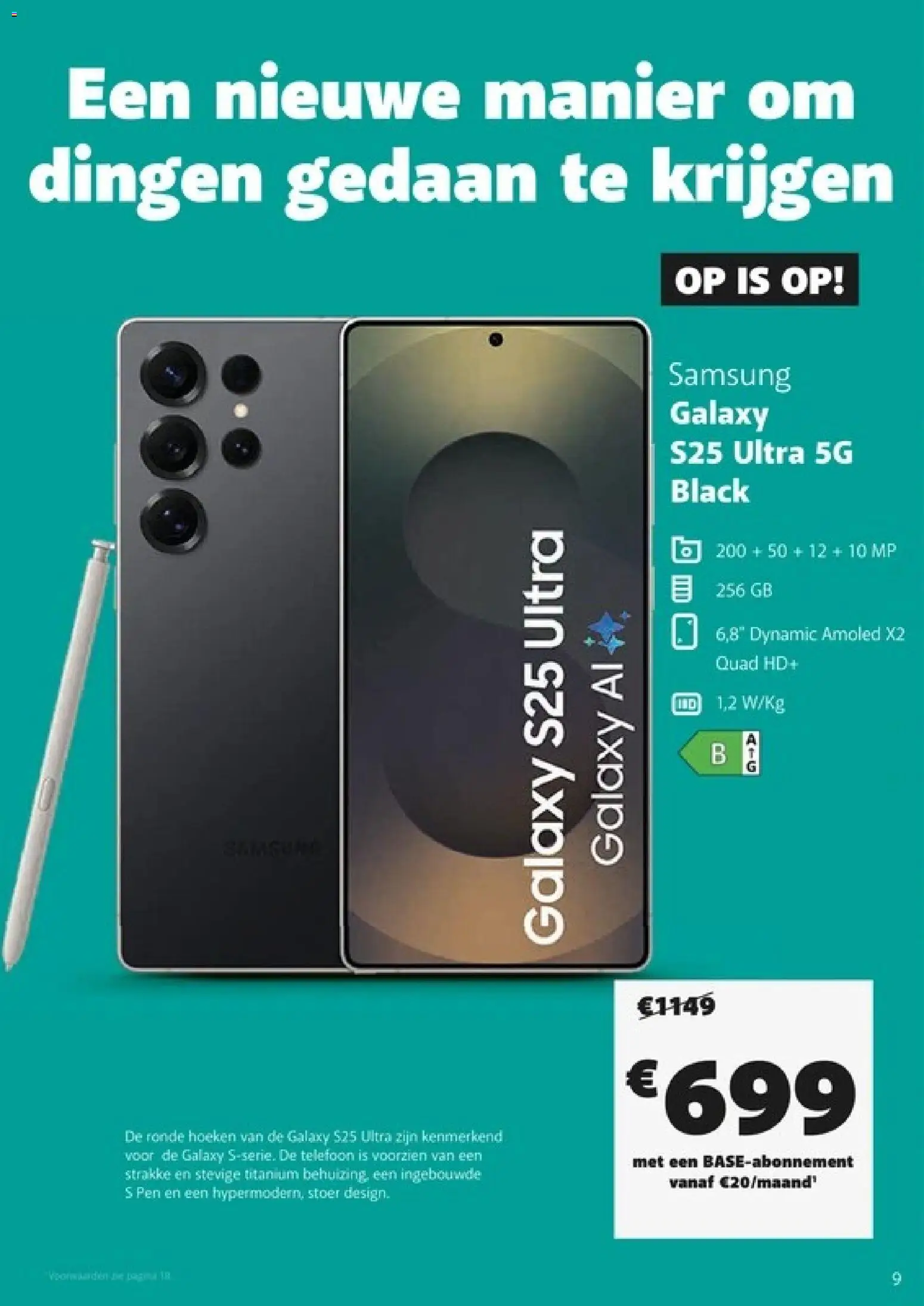 {H1} | Pagina: 9 | Producten: Telefoon, Pen