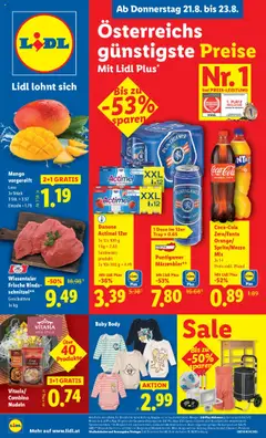 Vorschau von dem Prospekt - Lidl Flugblatt - Eisenstadt, Ebenfurth, Mattersburg gültig ab 21.08.2025