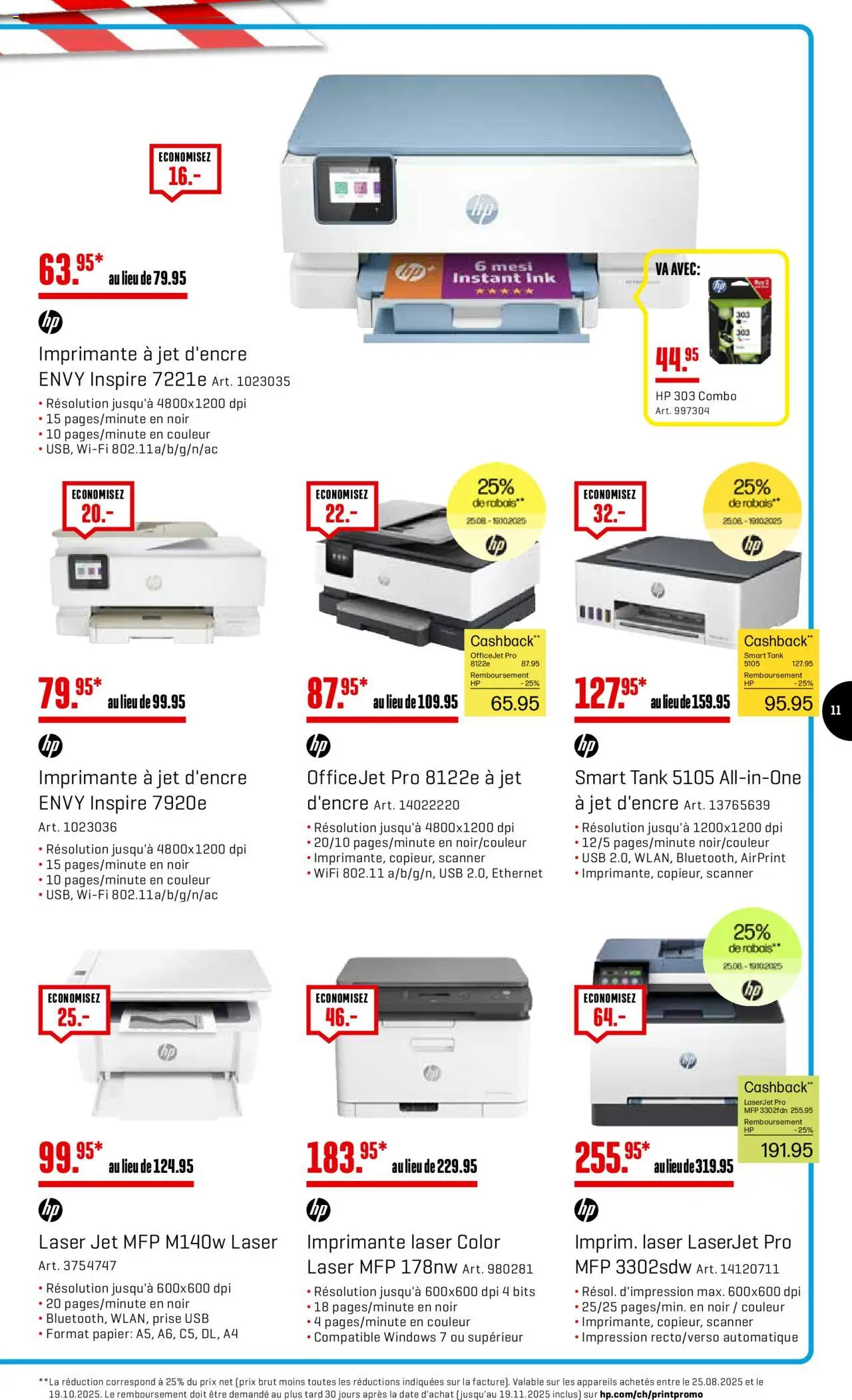 Interdiscount Aktionen FR – gültig ab 06.10.2025 | Seite: 11 | Produkte: Usb, HP