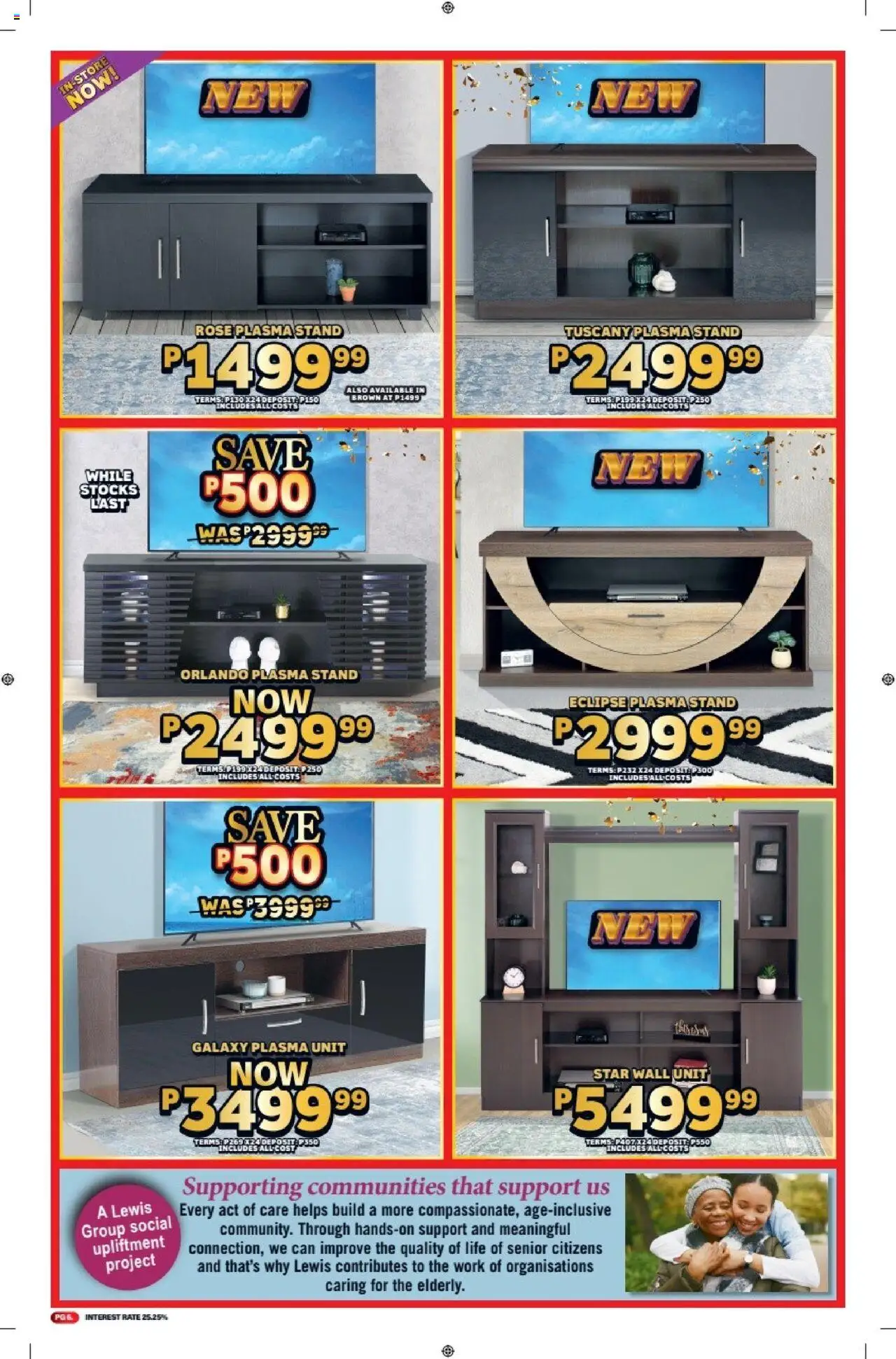 Lewis Stores - Botswana Brochure │ valid from 11.08.2025 | Page: 6 | Products: Wall unit, Plasma unit