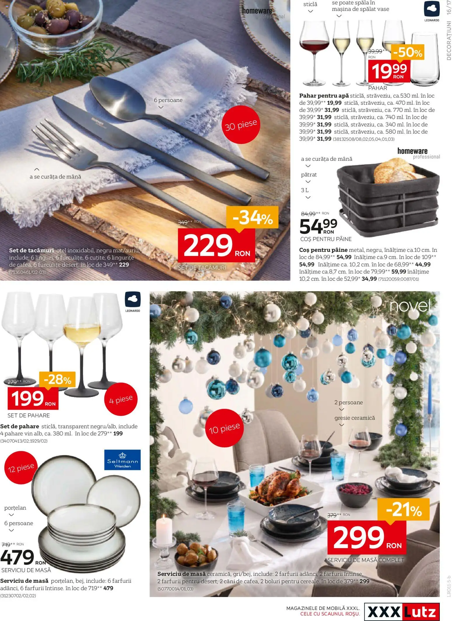 Noul catalog XXXLutz – valabil de la 07.11.2025 | Pagină: 17 | Produse: Mașină De Spălat Vase, Pahare, Masă, Vin