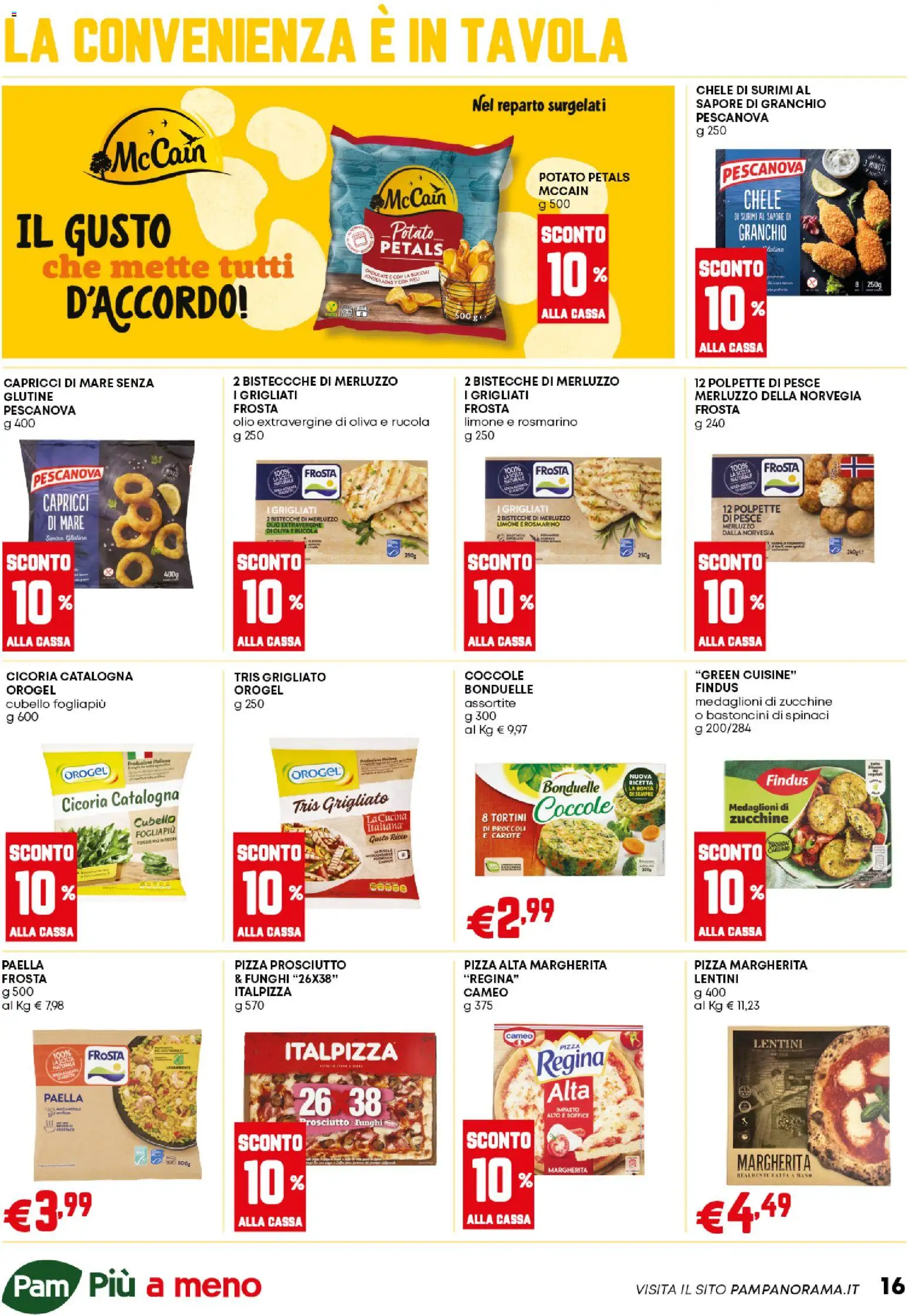 Volantino PAM del 06.11.2025 | Pagina: 16 | Prodotti: Limone, Prosciutto, Broccoli, Zucchine