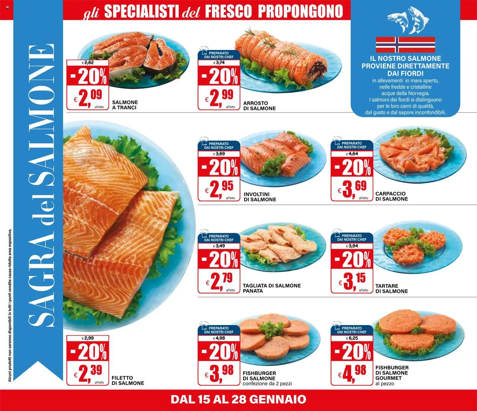 Volantino Il Gigante del 15.01.2026 | Pagina: 10 | Prodotti: Arrosto, Salmone