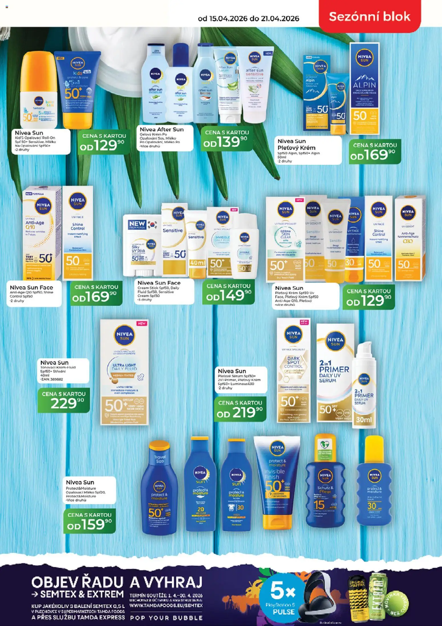 Tamda Foods leták od 15.04.2026 | Strana: 9 | Produkty: Nivea, Krém, Blok, Playstation