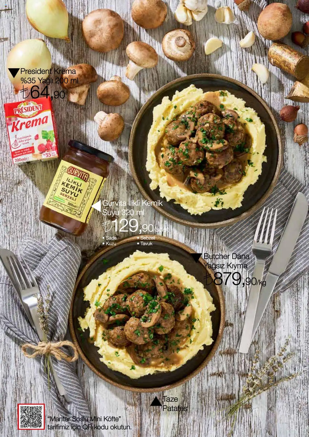 Migros Katalog - MacroStyle Ekim 2025 - 01.10.2025 tarihinden itibaren geçerlidir | Sayfa: 6 | Ürünler: Kemik suyu, Krema, Patates, Mantar