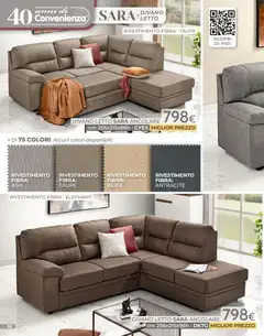 Anteprima del volantino Mondo Convenienza Pocket Gennaio catalogo valido a partire dal 04.01.2026 | Pagina: 52 | Prodotti: Divano letto, Letto, Divano