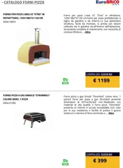 Anteprima del volantino Eurobrico Forni Pizza catalogo valido a partire dal 23.07.2025 | Pagina: 10 | Prodotti: Pizza, Forno, Il forno, Forno per pizza
