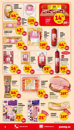Penny Market leták - Čtvrtečník od 17.07.2025 | Strana: 9 | Produkty: Sádlo, Salám, Šunka, Klobása