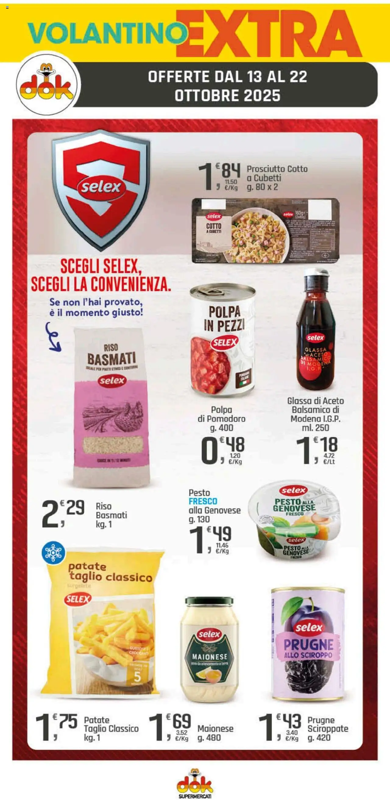 Volantino DOK del 09.10.2025 | Pagina: 13 | Prodotti: Riso, Patate, Polpo, Pomodoro
