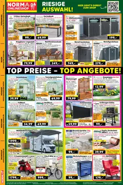 Norma Flugblatt ab 13.04.2026 gültig | Seite: 20 | Produkte: Thermometer, Liegestuhl, Tisch