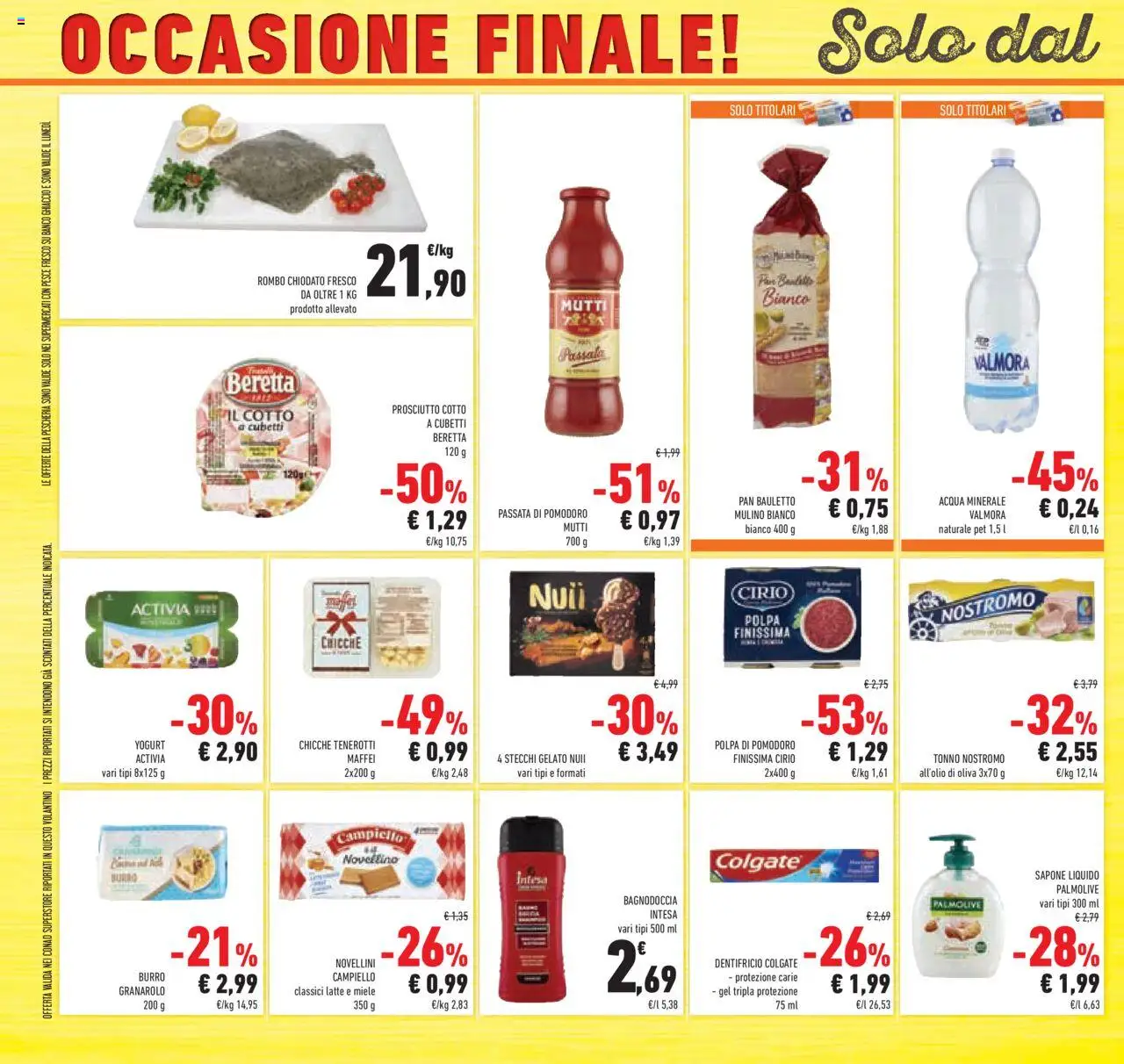 Volantino Conad del 10.09.2025 | Pagina: 48 | Prodotti: Prosciutto Cotto, Yogurt, Pesce, Gelato