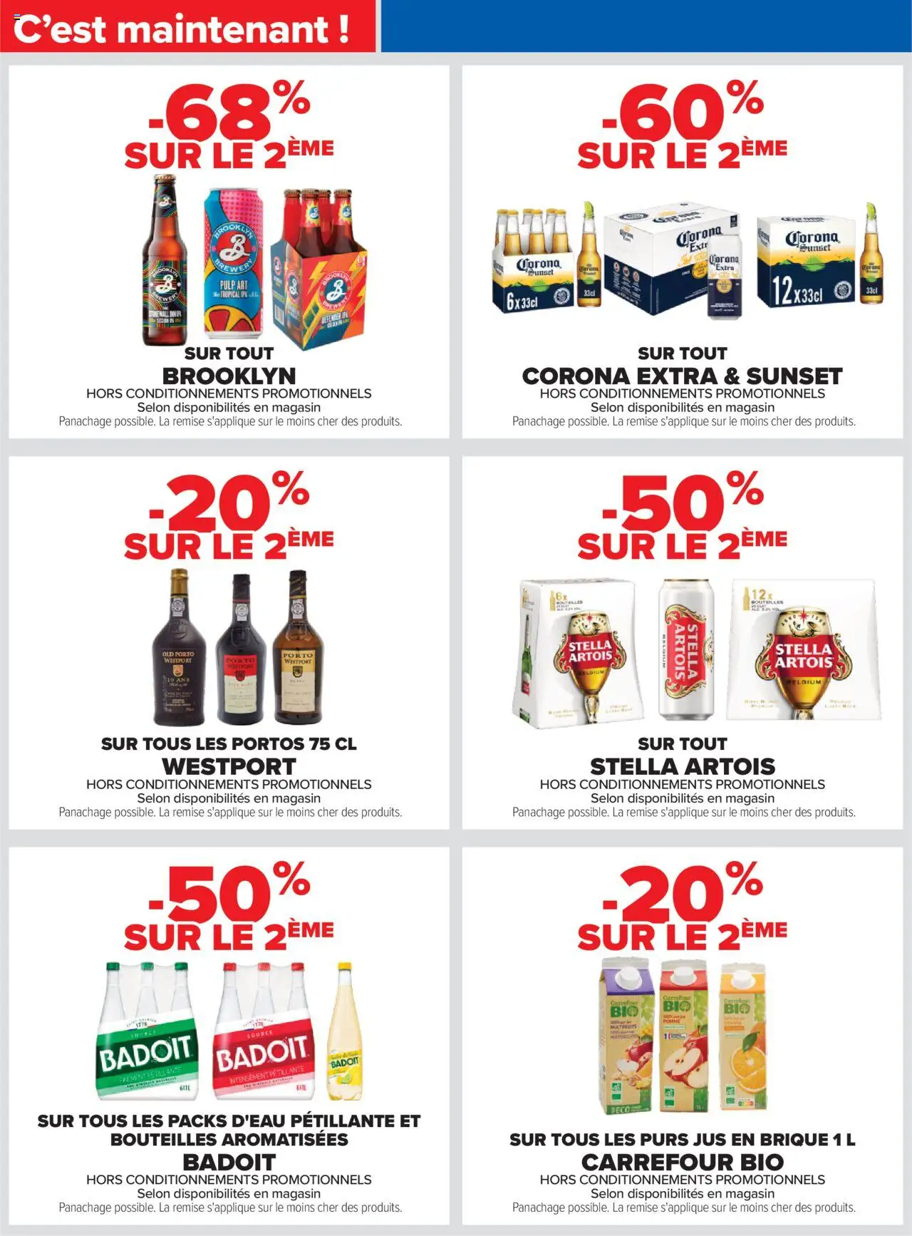  | Page: 34 | Produits: Badoit, Pomme, Jus, Corona extra