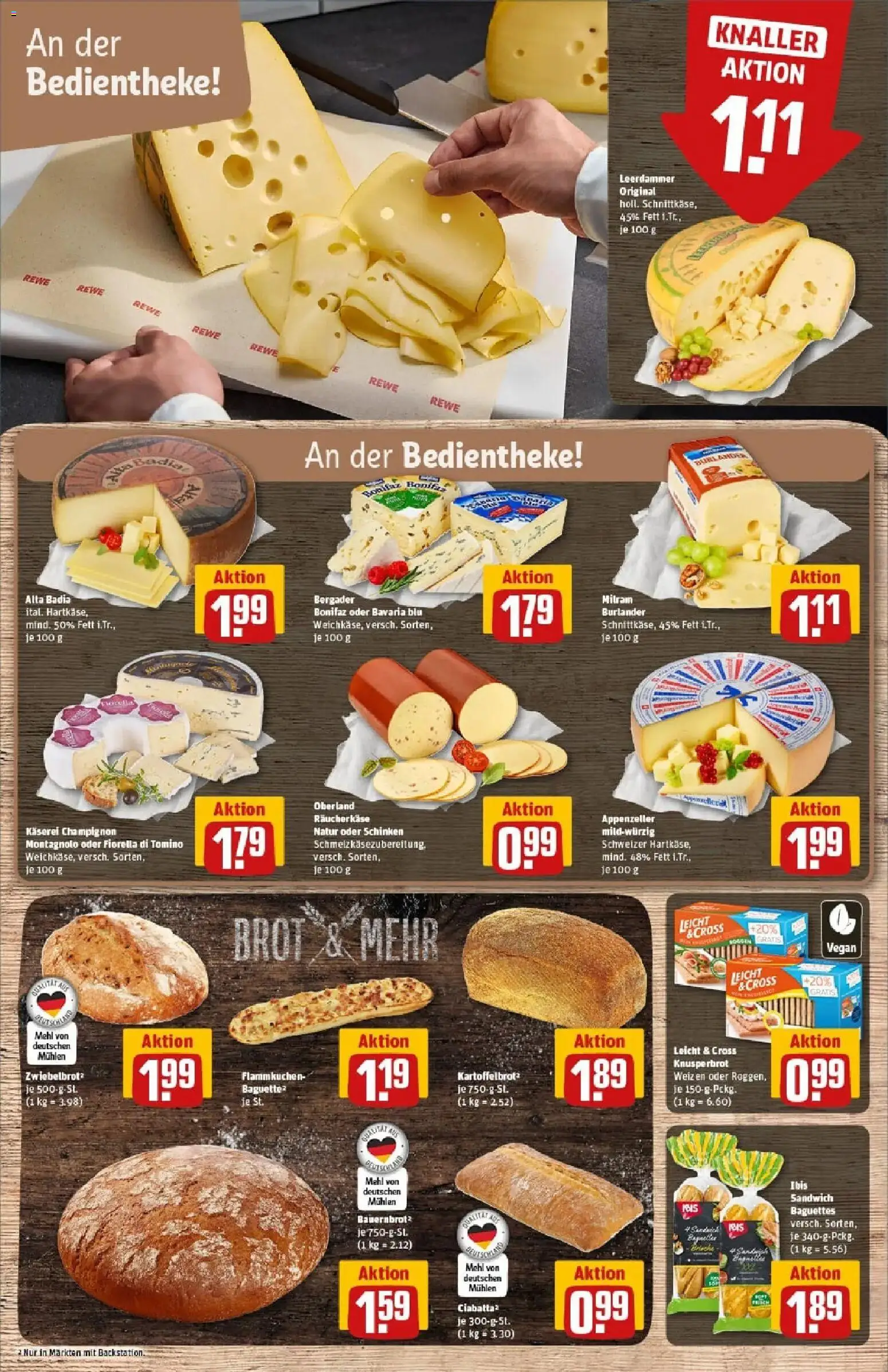 Rewe prospekt Friedrichsdorf	 – gültig ab 11.01.2026 | Seite: 11 | Produkte: Mehl, Milram, Brot, Schinken