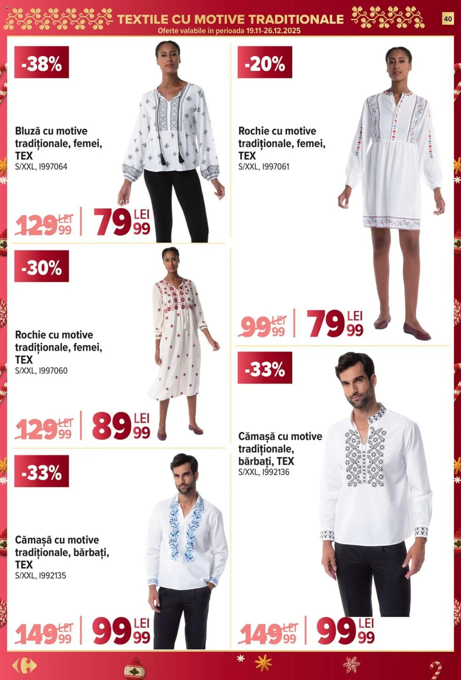 Noul catalog Carrefour – valabil de la 03.12.2025 | Pagină: 40 | Produse: Rochie, Bluză