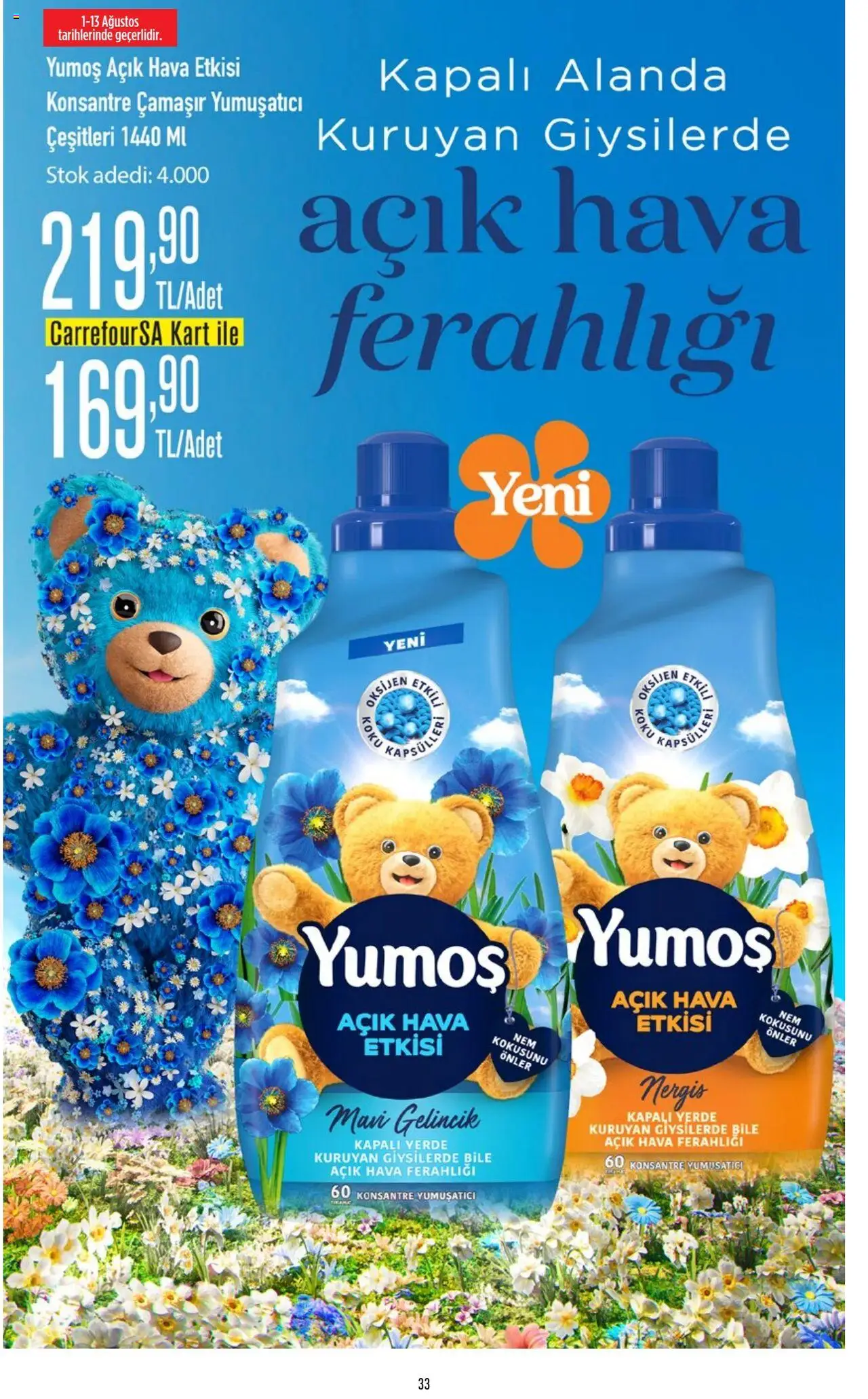 CarrefourSA Katalog - 01.08.2025 tarihinden itibaren geçerlidir | Sayfa: 33 | Ürünler: Yumuşatıcı, Koku, Nergis