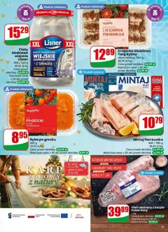 Pogląd oferty "Ryba po grecku, w sosie pomidorowym, 600 g" - ważna od 17.12.2025 | Strona: 39 | Produkty: Karp, Mintaj, Ryba po grecku, Ryba