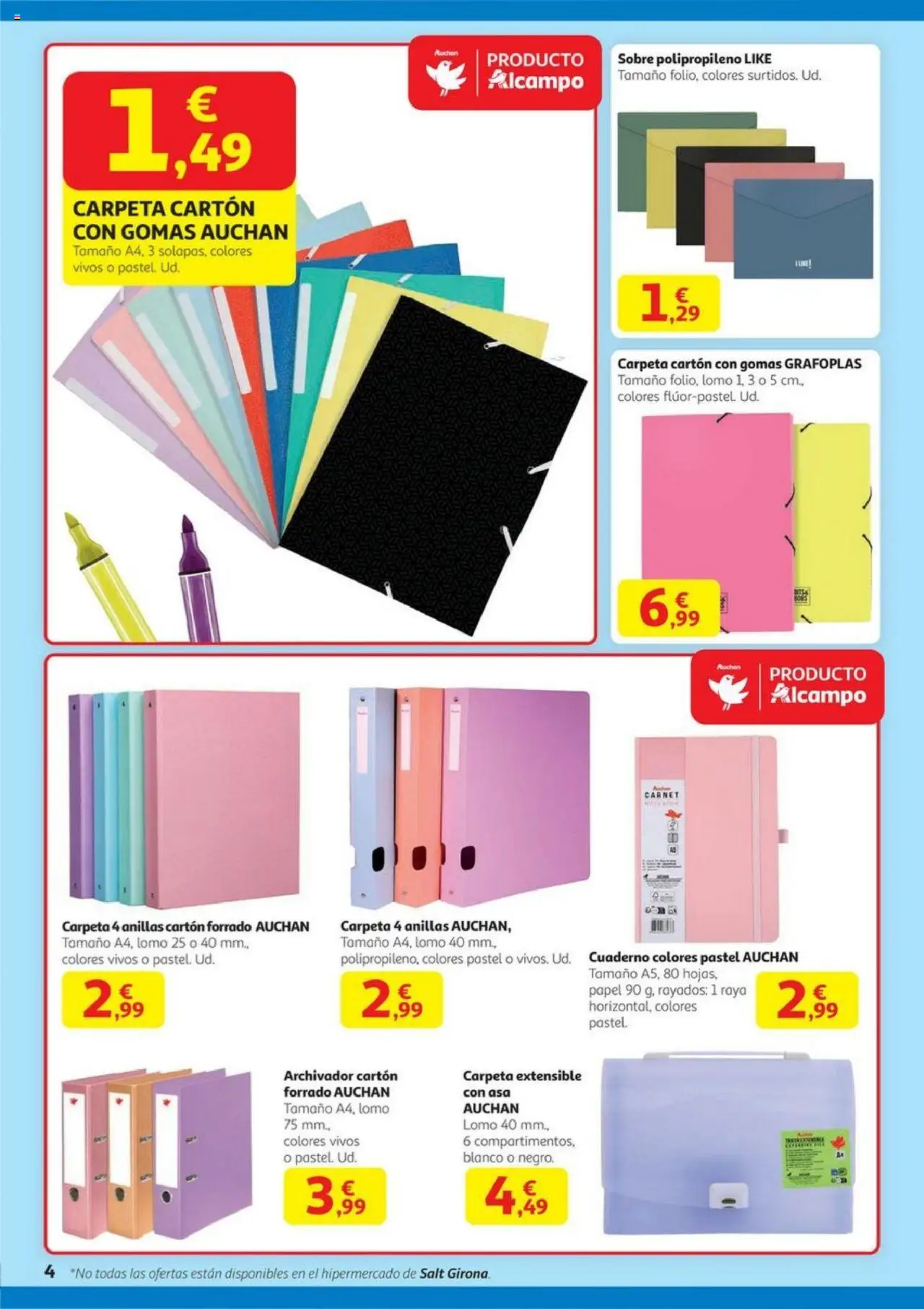Alcampo - HP Catalán  │ válido desde el 28.08.2025 | Página: 4 | Productos: Archivador