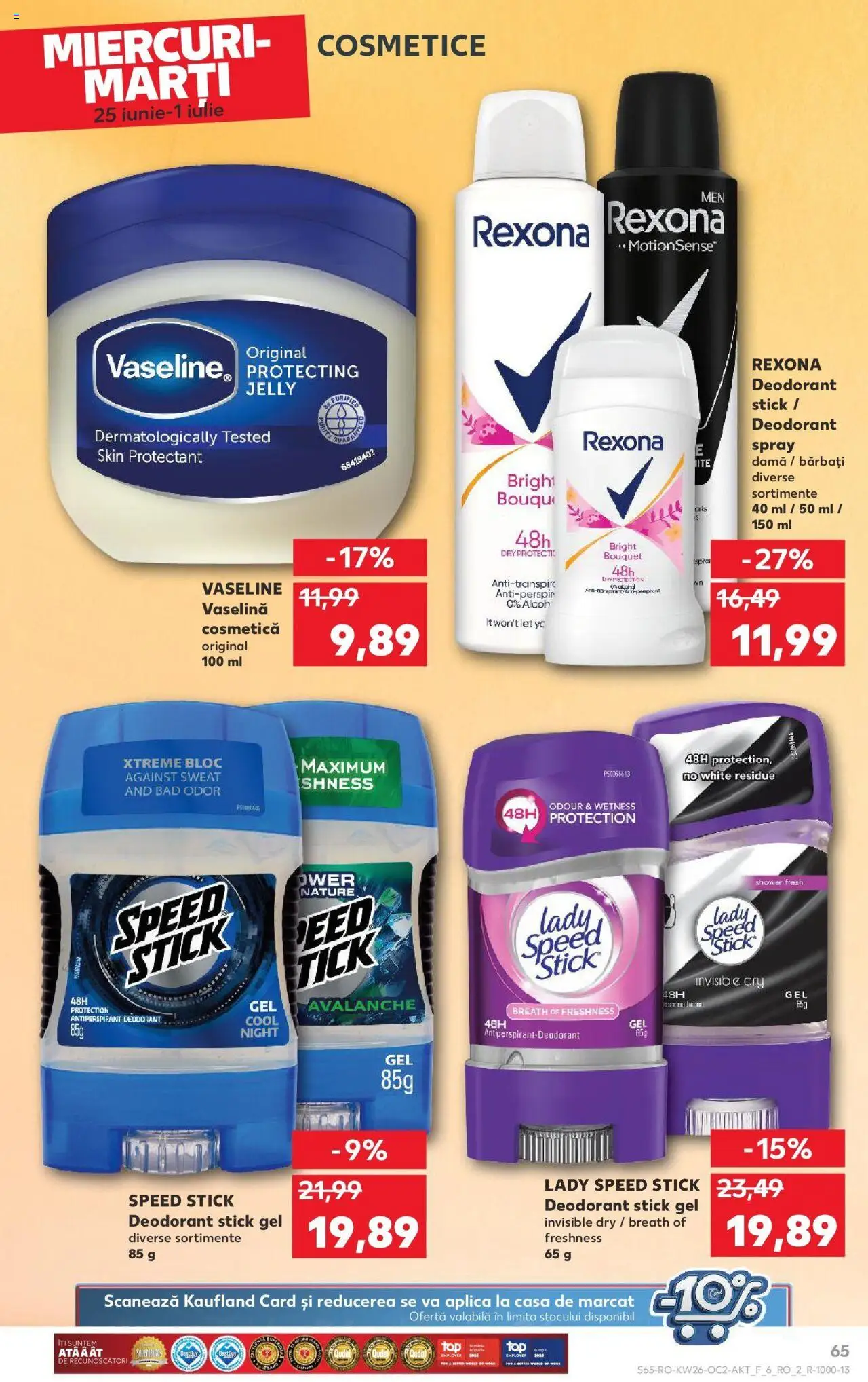 Catalog Kaufland - Bucureşti – valabil de la 25.06.2025 | Pagină: 65 | Produse: Deodorant