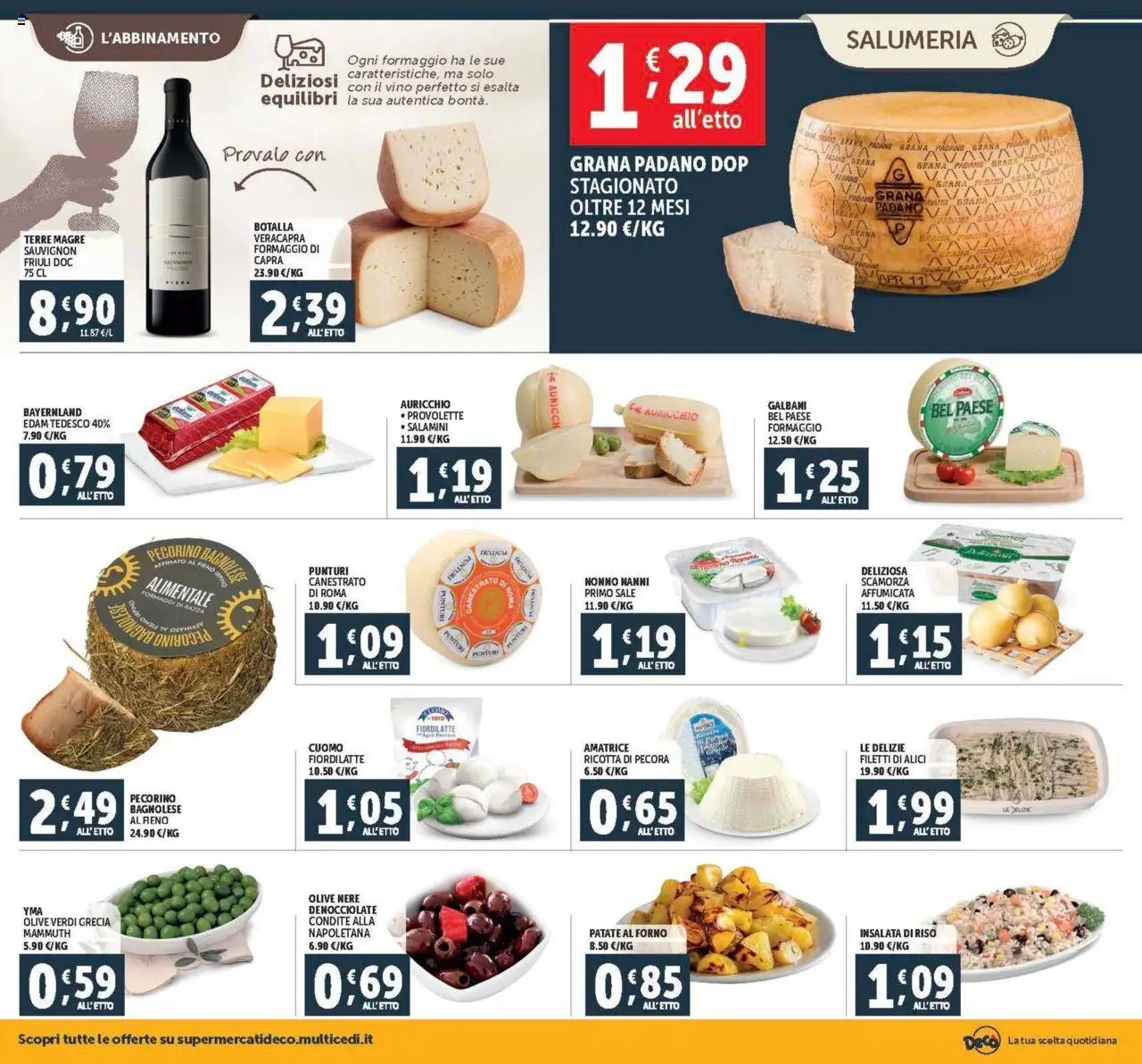Volantino Decò del 08.08.2025 | Pagina: 2 | Prodotti: Riso, Insalata, Olive, Pecorino