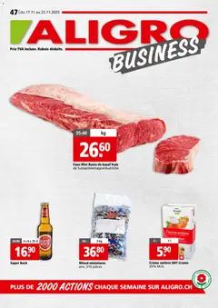 Aligro Aktionen Business Chavannes, Matran, Genève, Sion ab 17.11.2025 gültig