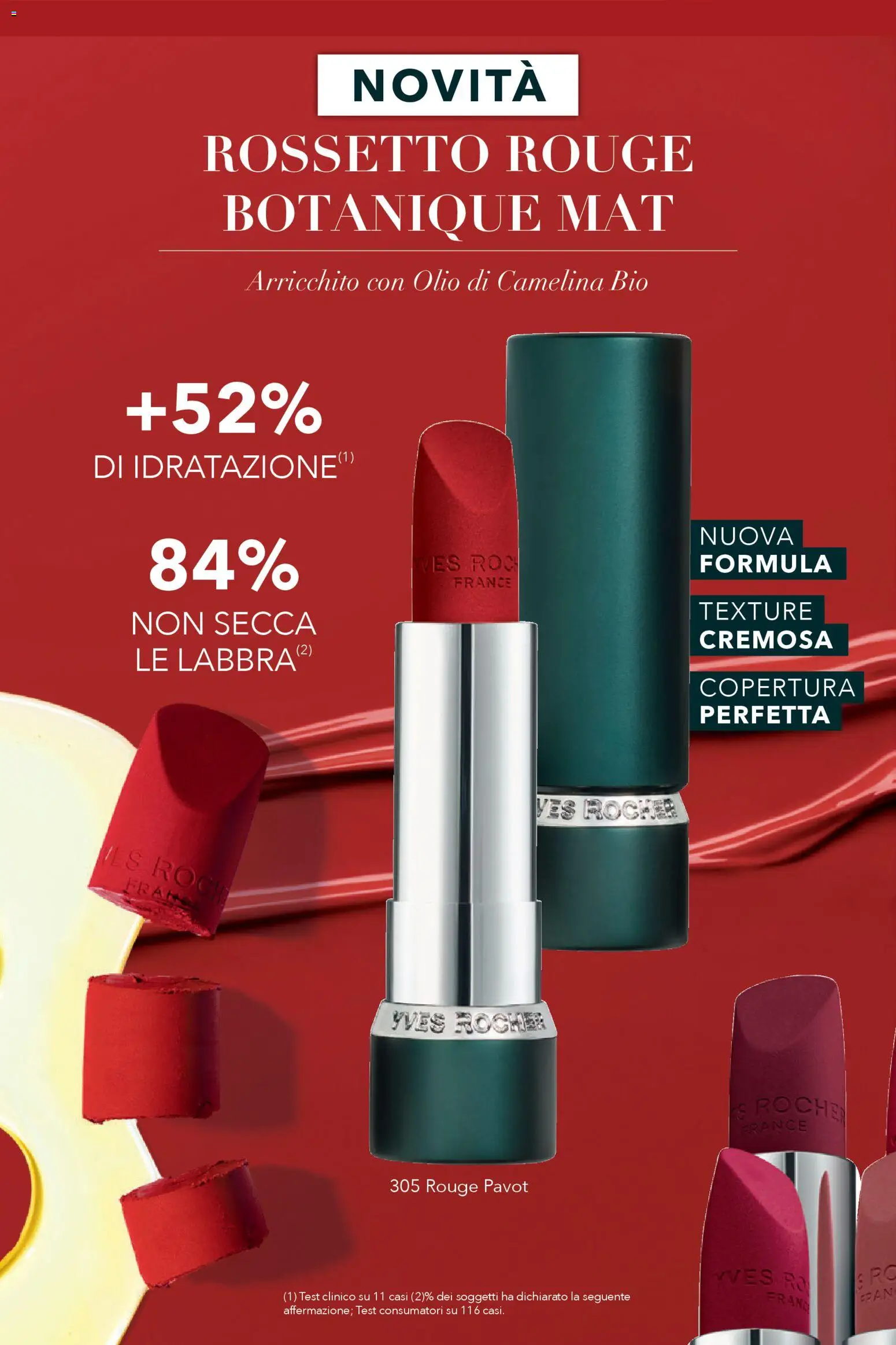 Volantino Yves Rocher del 02.04.2026 | Pagina: 72 | Prodotti: Rossetto, Olio