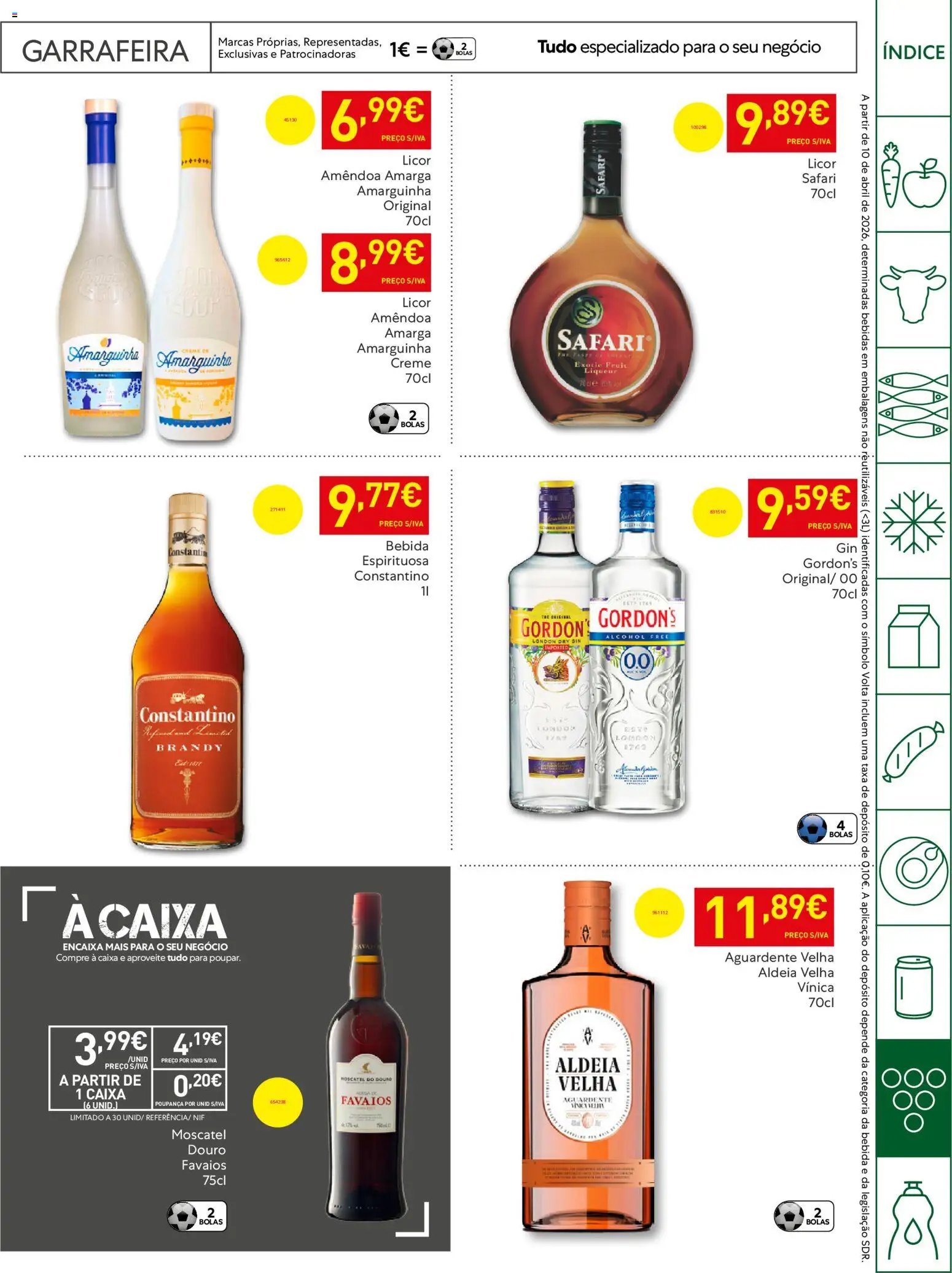 Recheio - Horeca Bons Negócios Madeira │ válido de 14.04.2026 | Página: 29 | Produtos: Caixa, Gin, Creme, Bebida