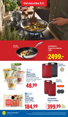 SILVERCREST Tiganj od nerđajućeg čelika, Stainless steel frying pan, dimension cca 28 cm - pregled Lidl kataloga - važi od 05.03.2026 | Strana: 60