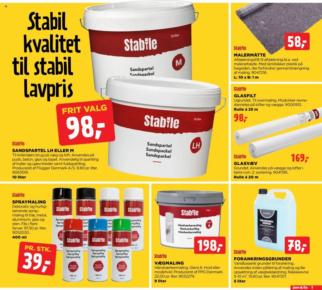 Jem & fix Tilbudsavis gyldig fra 24.08.2025 | Side: 9 | Produkter: Maling